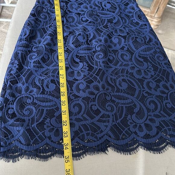 Lilly Pulitzer Rosaline Dress in Bright Navy About Face Lace Size 0 - Picture 10 of 12